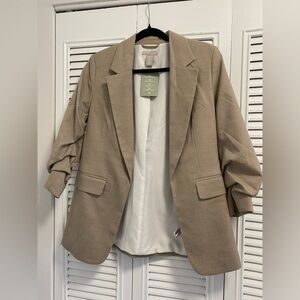 H&M Gathered Sleeve Jacket